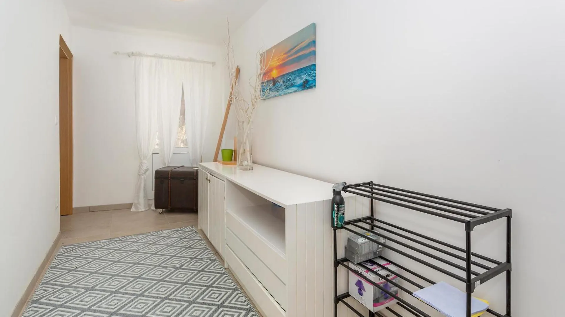 Beach Front Apartment In Stara Baska With Kitchen