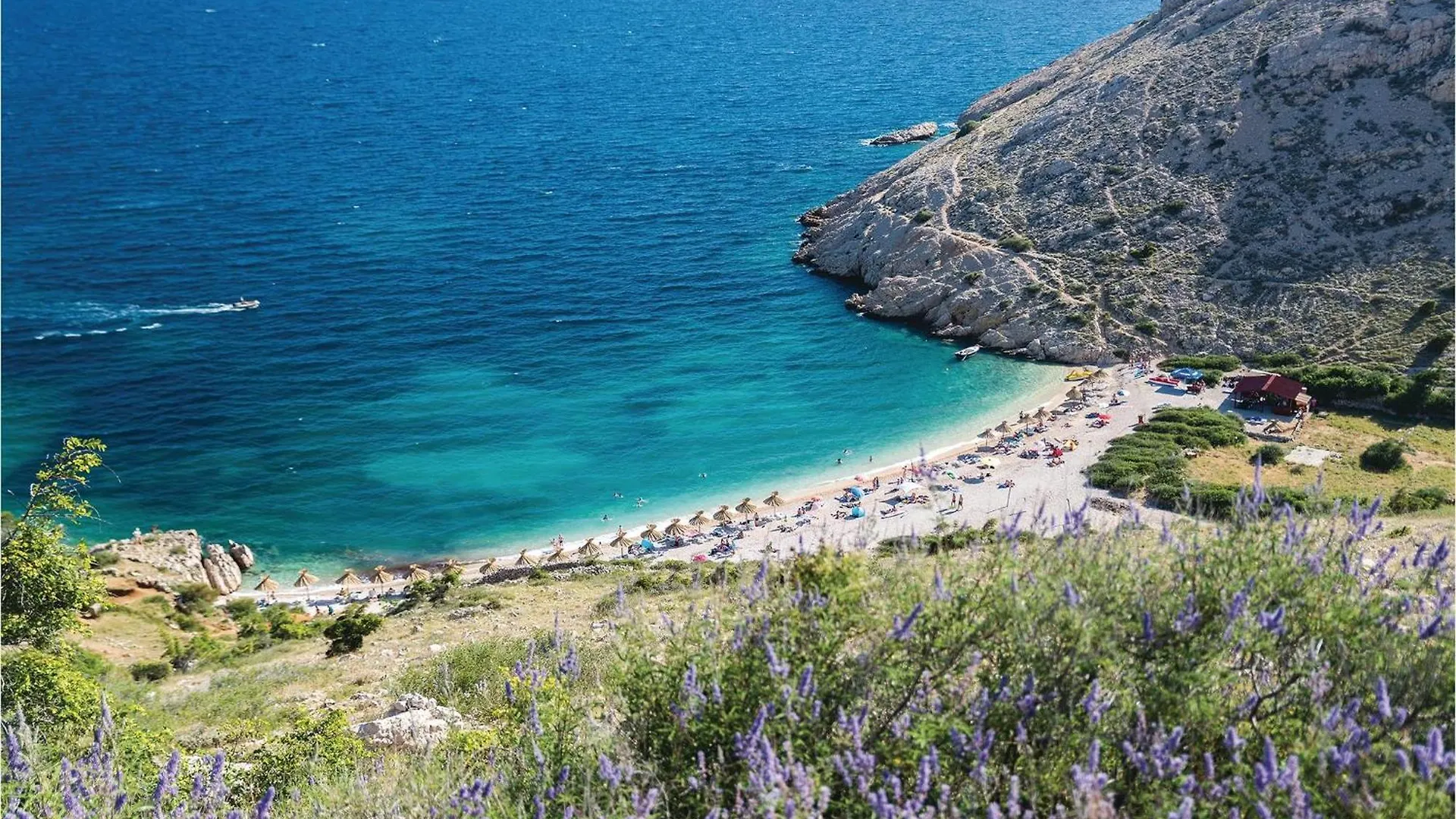 Beach Front Apartment In Stara Baska With Kitchen